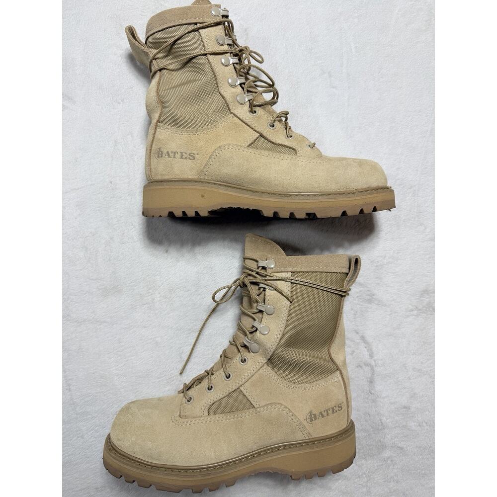 Bates USMC Desert Combat Boots 4.5 XW U.S. Womens 6 -6.5 Tan Suede Vibram Sole